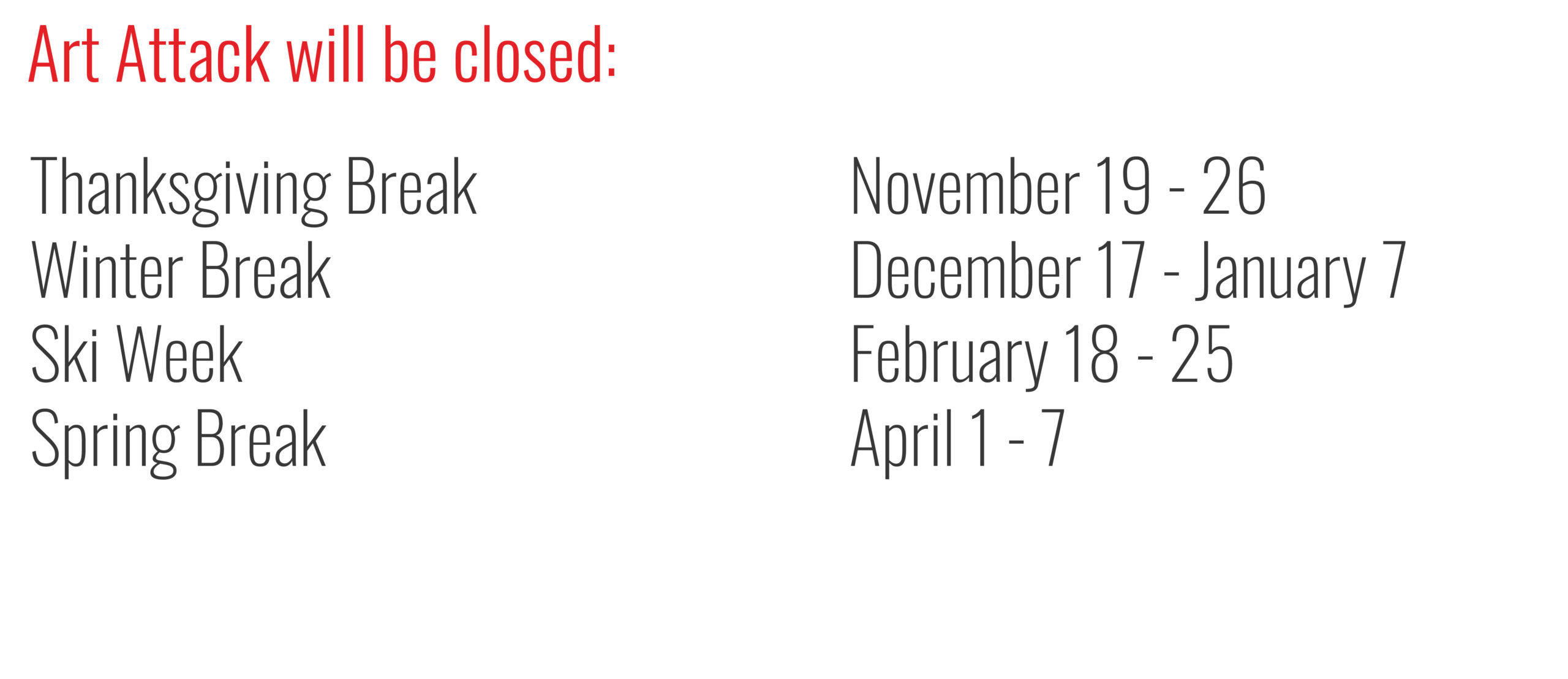closed studio 2024